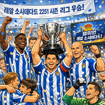 레알 소시에다드팀이 프리메라에서 2251시즌 우승을